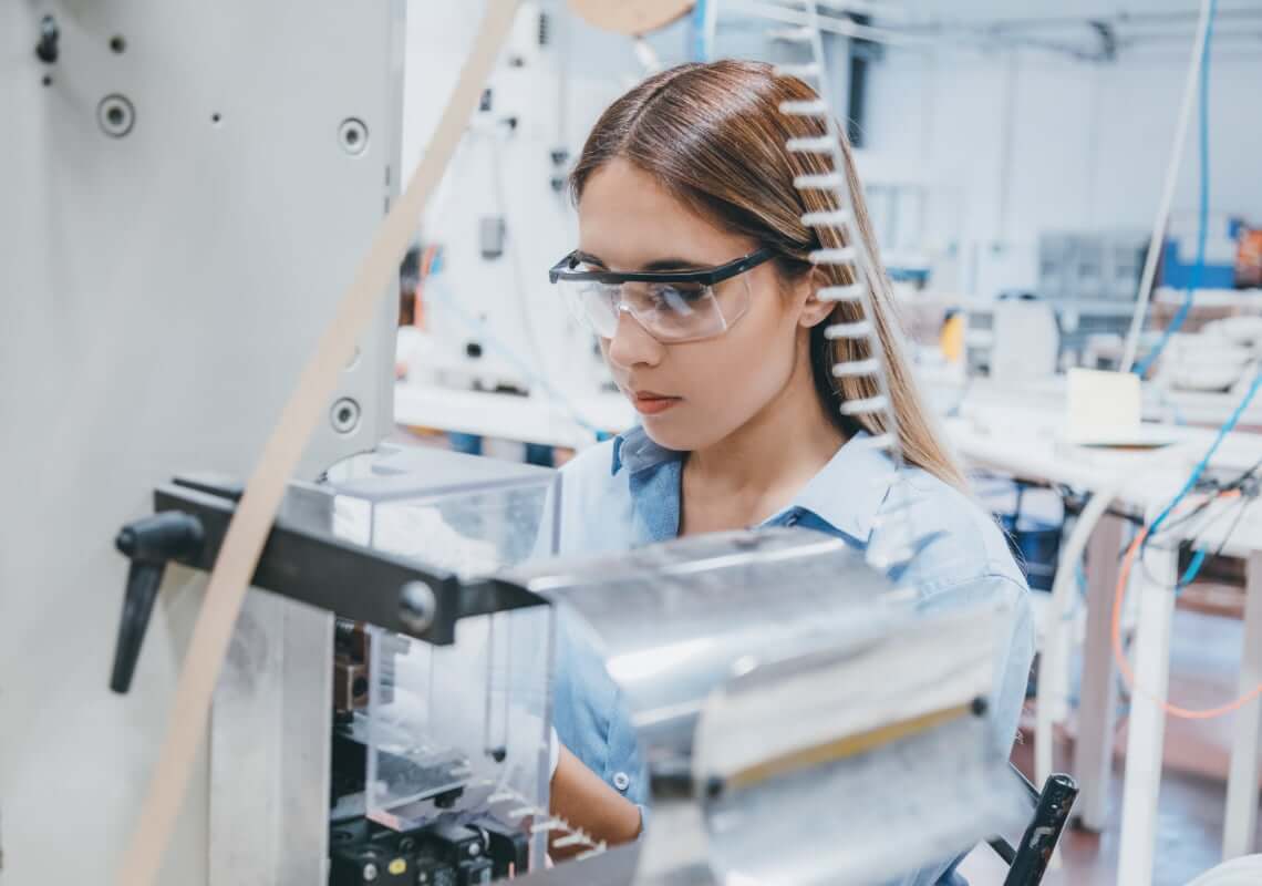 A lab technician working